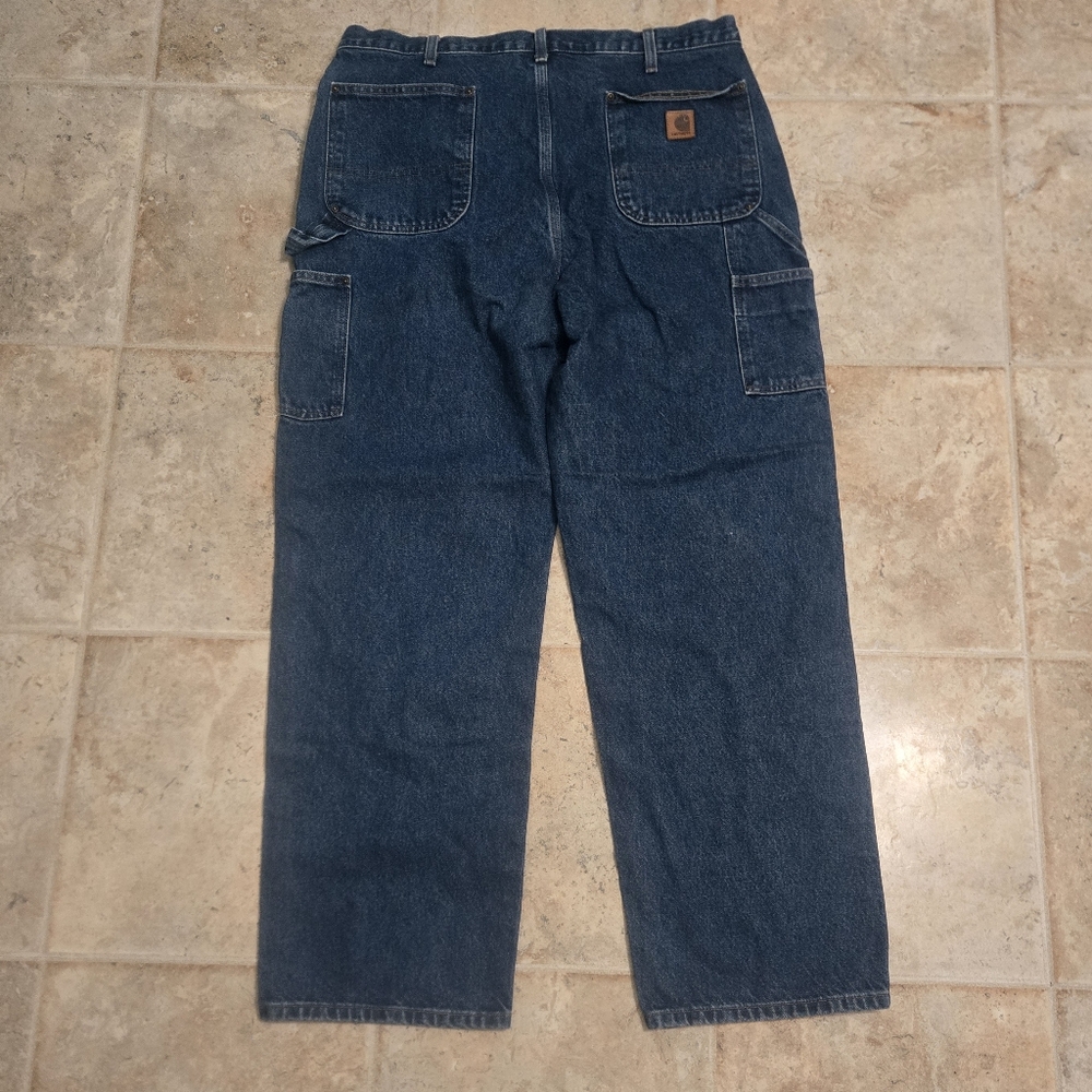 Men's Carhartt Double Knee Jeans Size 38x32